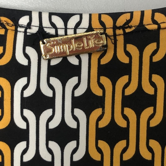 Gold black and grey dress - Picture 4 of 4